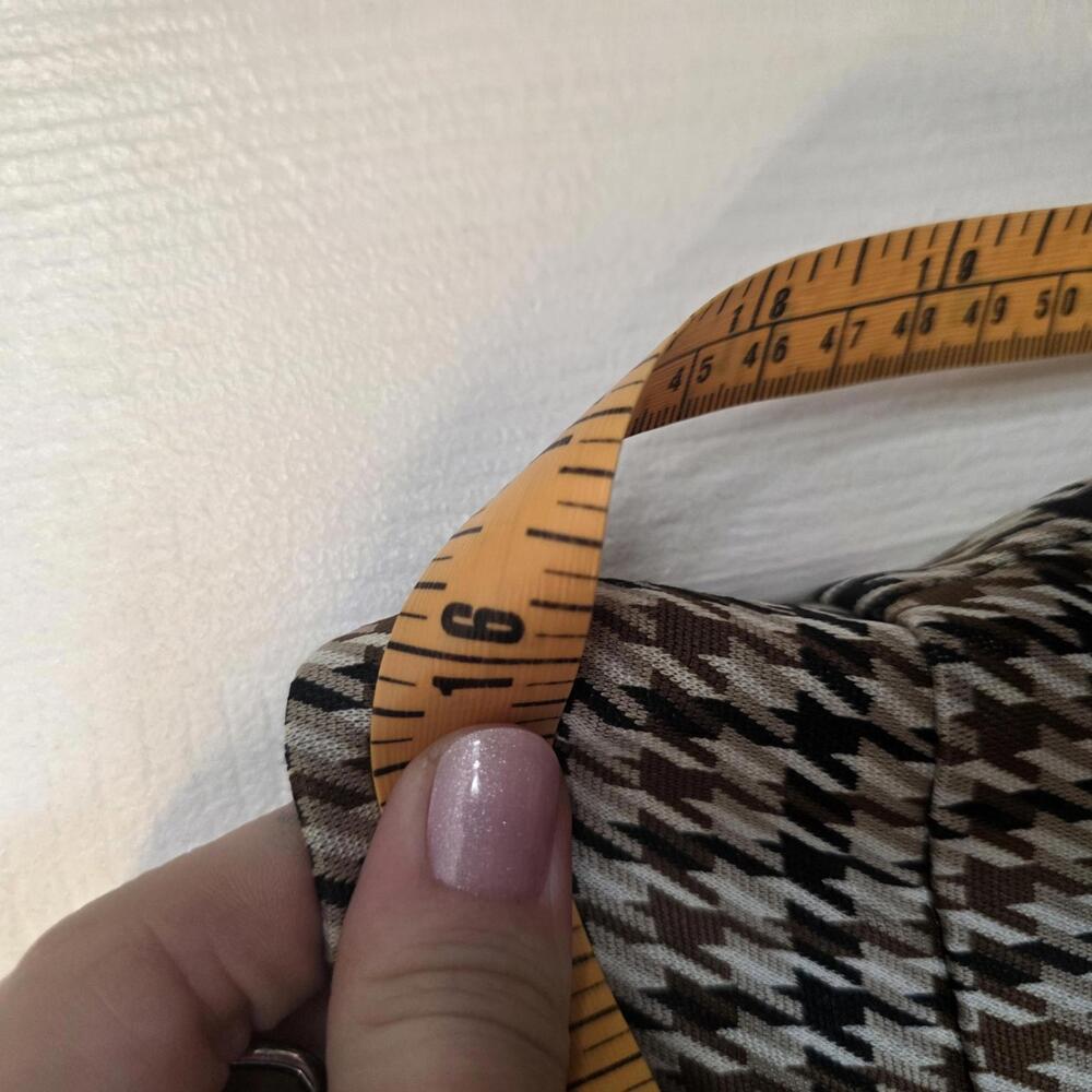 SOHO Apparel Women's Houndstooth Pattern Slim Fit Pants- Medium - Picture 4 of 8